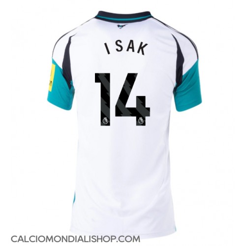 Maglie da calcio Newcastle United Alexander Isak #14 Seconda Maglia Femminile 2024-25 Manica Corta